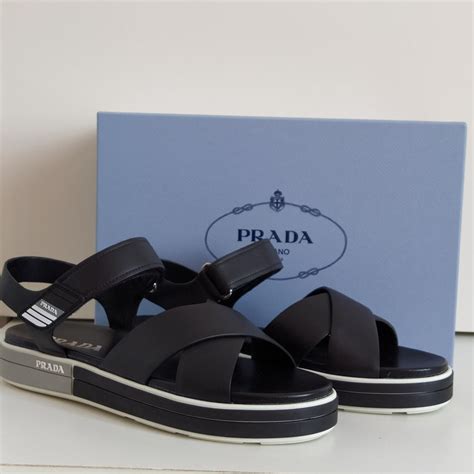 sandali gomma prada|Sandali Slider In Gomma Nero .